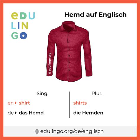 hemd auf englisch